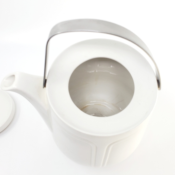 VTG Art Deco Teapot Metal Handle Made in England - Picture 4 of 5